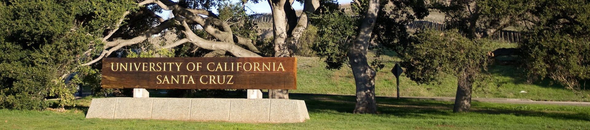 UC Santa Cruz front entrance sign